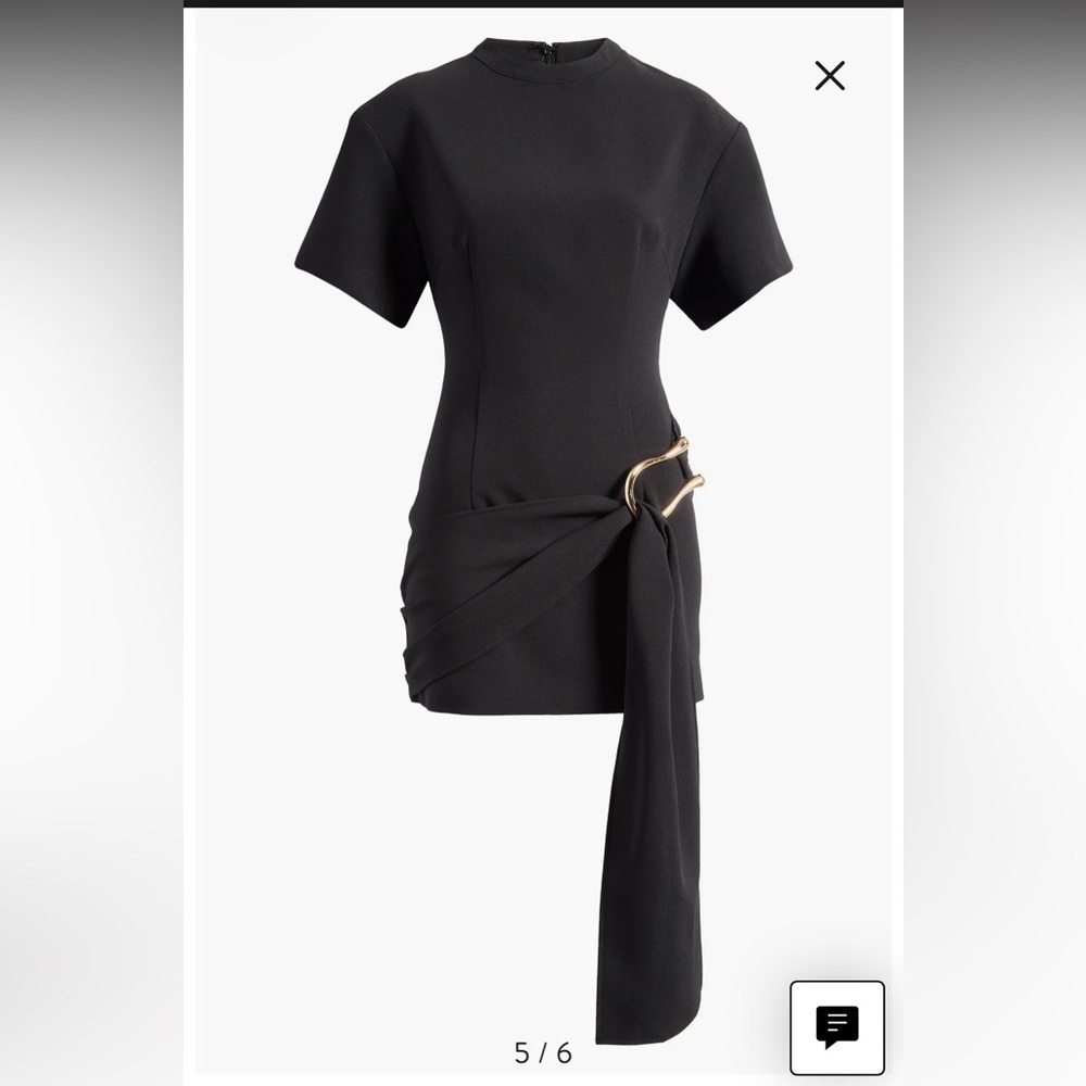 Lioness Martini Mini Dress in Onyx